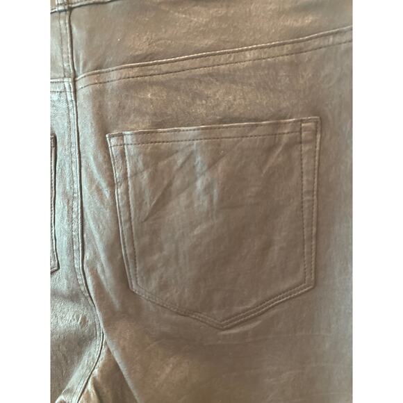 Paige Real Leather Button Fly Jeans Straight-Leg Pants Sz 28 ~ So 90s Edge - Picture 5 of 9